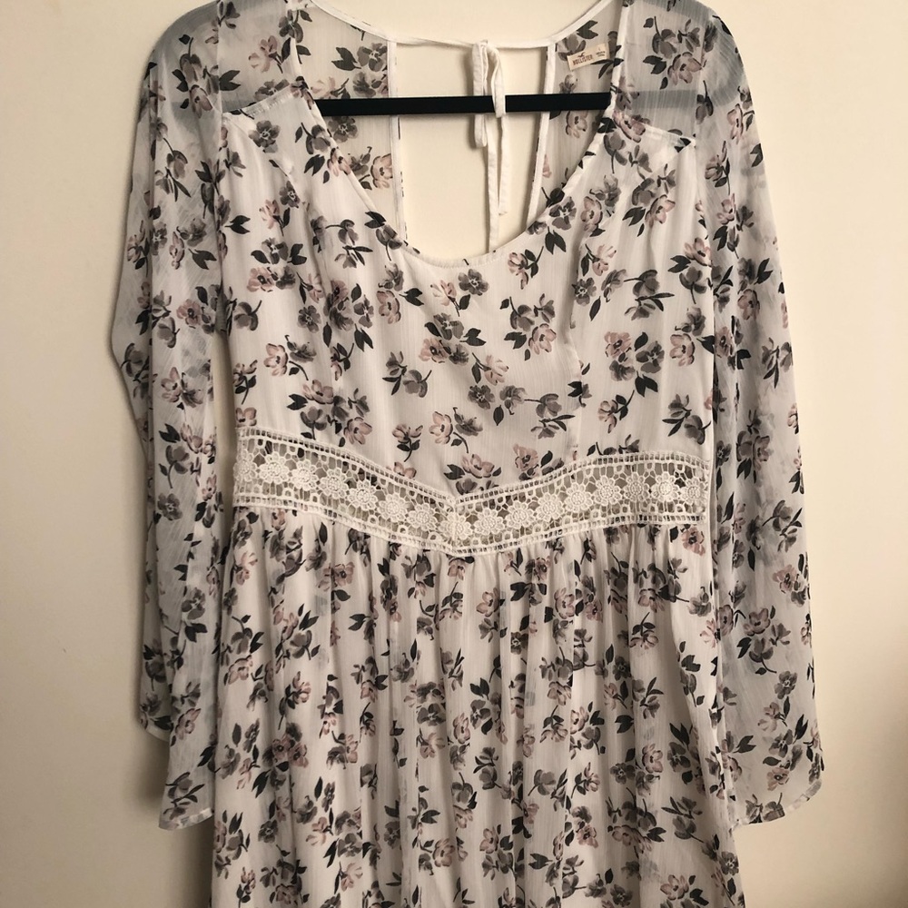 Holistic white floral dress